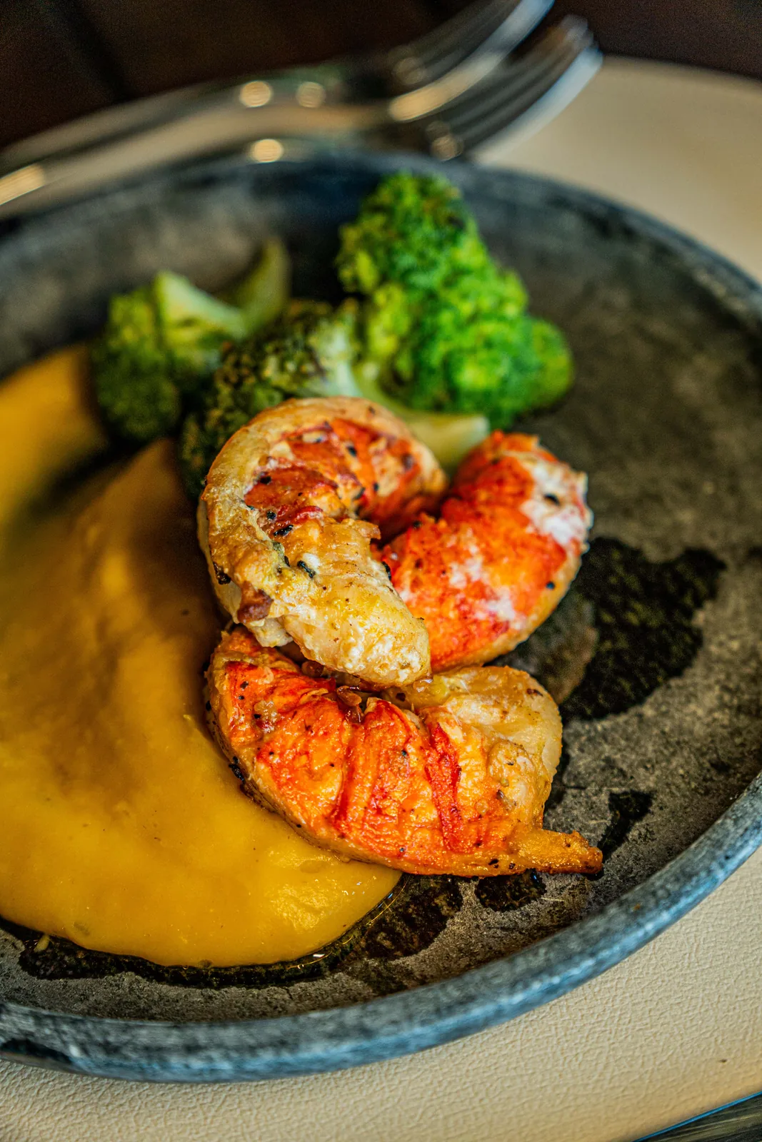 Criação gastronômica servida no restaurante do Amaia